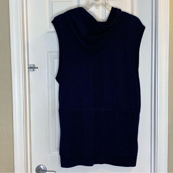 Athleta Lotus Hooded Zip Up Sleeveless Jacket Vest Size Large - Picture 8 of 10